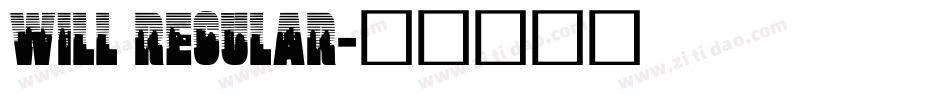 Will Regular字体转换